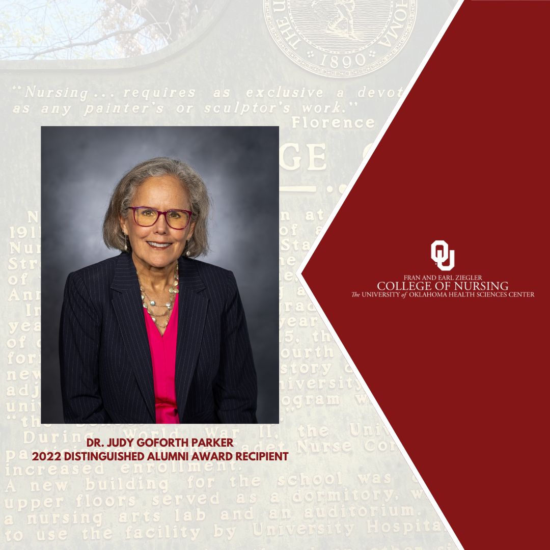 _2022 Distinguished Alumni Award Recipient  Dr. Judy Goforth Parker